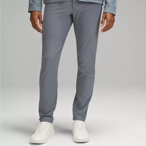 Lululemon slim fit, 5-pocket ABCs sized 29x30. Charcoal gray